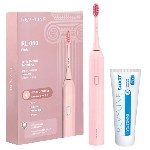 В звуковой щетке для зубов 4 режима чистки:  повседневная,  для чувствительных зубов,  полировка и отбеливание.  Устройство работает по принципу кавитации:  налет отделяется при схлопывании микропузыр ...