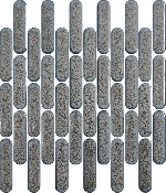 Мозаика из фарфора и керамогранита с глазурованной верхней поверхностью.  
Особенно популярна в использовании для кухонных рабочих зон.  
Используется для декорирования внутренних и внешних помещени ...