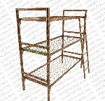 Кровати, матрасы объявление но. 3201361: Трехъярусные металлические кровати со сварной сеткой