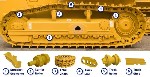 Элементы гусеничного хода любых специальных машин со склада.  Всегда в наличии гусеницы,  гусеничные цепи,  башмаки,  опорные и поддерживающие катки,  звездочки,  сегменты,  направляющие колеса,  лени ...