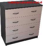 Комод – это практичное, удобное и чрезвычайно вместительное изделие.

Отличный недорогой комод, 4 выдвижных ящика.

Цвета есть – Венге-дуб молочный, Ясень-шимо, Ясень-шимо-дуб молочный, Эбони-дуб  ...