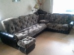 Мягкая мебель: диван большой и диван маленький «уголком» с баром; два кресла и кожаными подлокотниками, два пуфика.
Польша, велюр «шоколад». 20 000 рублей ...