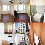  продам 2х комнатную квартиру по адресу Нарва Пушкина 45 42,6 кв.м приватизирована, в доме товарищество, сделан ремонт подъезда, видео наблюдение. не высокая квартплата 3 этаж, комнаты раздельные, туа ...