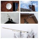 Установим и подключим антенны всех видов: спутниковые (тарелки), эфирные (рогатые), цифровые (dvb-t2) бесплатное основное телевидение. А, так же произведёт обслуживание и ремонт установленного у Вас т ...