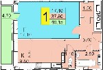 Продам квартиру объявление но. 1127323: Продам в новостройке 1 к. кв., в г. Щелково