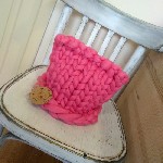 Аксессуары объявление но. 1227292: Шапка с ушками из толстой пряжи