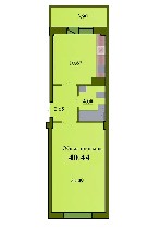 Продается Крупногабаритная 1-комнатная квартира под чистовую отделку в жилищном комплексе "Родина".
Общий метраж 41 кв.м., 
- кухня 10.8 кв.м.,
- комната 20 кв.м, 
- балкон 3.4 кв.м., 
- с/у совм ...