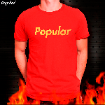 Футболки от бренда Popular.
Состав: 97% cotton, 3% – elastane.
Размер: M, L, XL (размерную сетку ищите в фото)

1. Футболка Red & Gold
Цвет футболки: красный, цвет принта: золотой

2. Футболка  ...