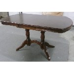 Столы, стулья объявление но. 1848673: Стол, Прямоугольный, закругленный, на двух балясинах, деревянный, обеденный