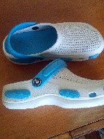 Медичні сабо Jose Amorales (Україна), біло-блакиті, жіночіУкраїнське виробництво!
Матеріал EVA (етиленвінілацетат) — сучасний полімер, що застосовується при виробництві подібного взуття. Не має запах ...