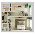 Продам квартиру объявление но. 1914400: 1 комнатная квартира 32,15 23/25 этаж