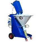 Работает на гипсовых и цементно-песчаных смесях для машинного нанесения до 2 мм.  

Производительность:  60м2 в час.  - толщина 1см.  
Дальность подачи 15 метров.  
Давление 20 БАР.  
Вместимость ...