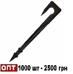 Шпилька-держатель для капельной трубы используется для монтажа системы орошения,  она предназначена для фиксации трубки к поверхности земли.  Погружаясь в почву,  шпилька одновременно прижимает трубу  ...