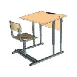 • Парты ученические одноместные и двухместные,  регулируемые по высоте и наклону крышки,  с ящиками для хранения.  
• Стулья ученические регулируемые,  удобные и прочные.  
• Доски школьные одноэлем ...